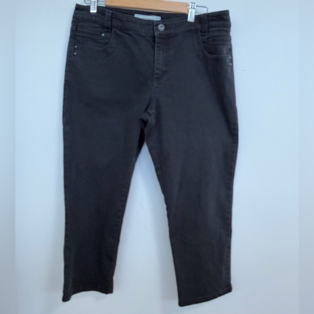 Chico's Black Platinum Denim -  Ankle Jeans 1.5